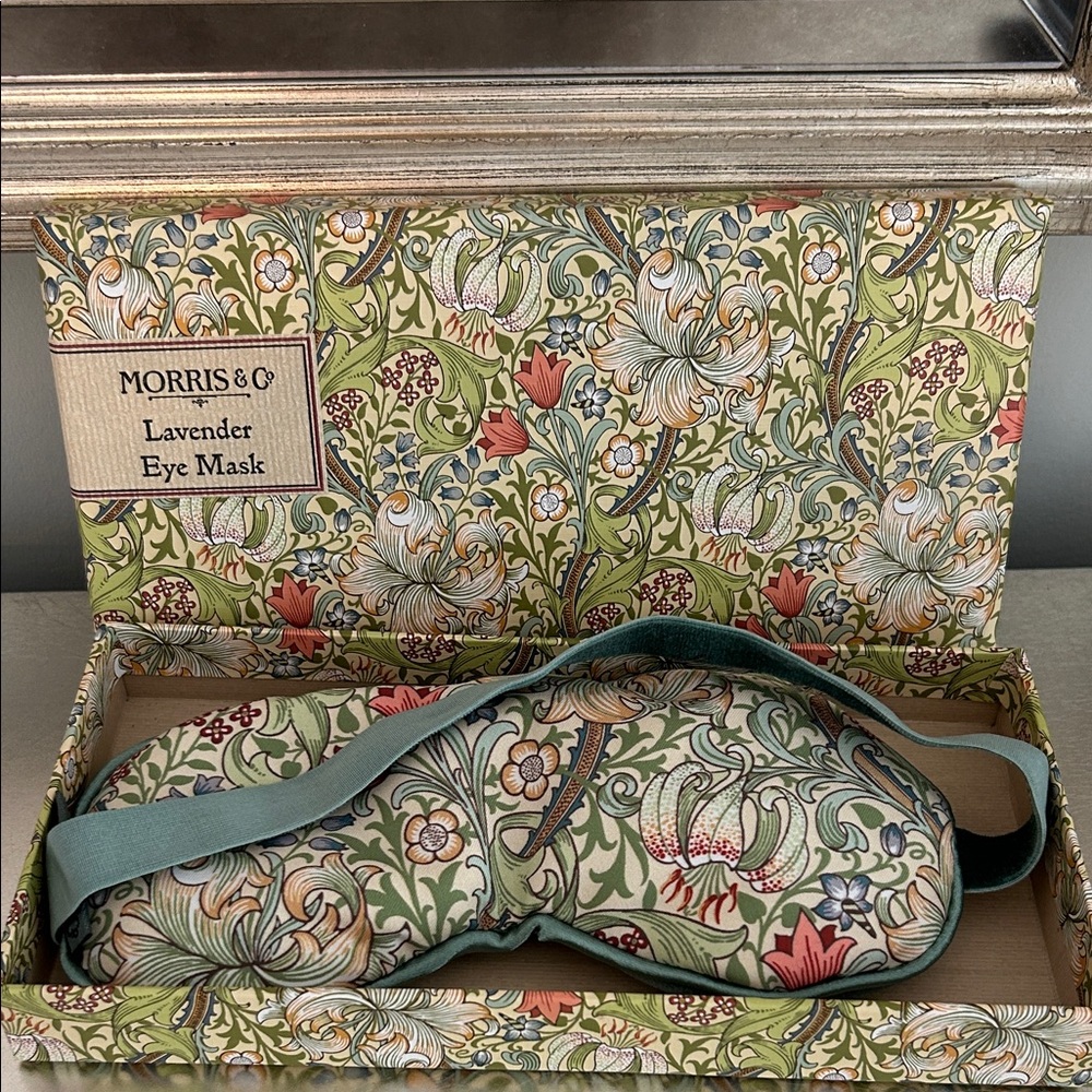 Morris & Co. Teal Plush Lavender Eye Mask - Picture 2 of 3
